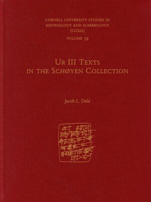 cover image of Ur III Texts in the Schøyen Collection